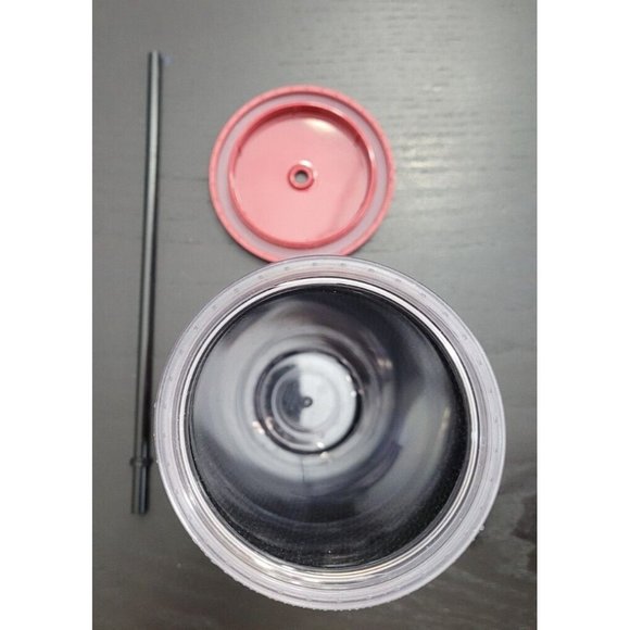 Starbucks 2018 Holiday Red Gold Ombre Sequins Cold Cup 24 fl oz - Picture 4 of 4